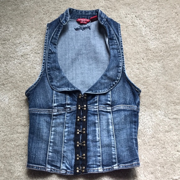 guess jeans vest